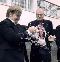 #11 (Video) Set to opera music, stage a water balloon fight between 10 or more participants all wearing business suits.