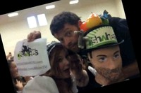 #18 As you well know, all the actors who work on the CW network collect hand-painted paper-mache models of their own heads. Get one of these actors to post a photo on Twitter or FB of them holding your team's painted paper-mache creation of their likeness. 