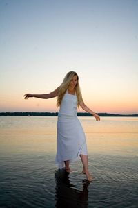 #74 Be the messiah you were always meant to be. Walk on water (must be a lake or pool). We must not see anything under your feet except for water. Not that we need to say this, but: no photoshopping!