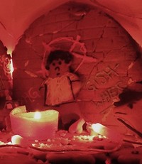 #90 Gingerbread Villages are always so cute and quaint. Make a gingerbread village that shows urban blight: needle exchanges, prostitution, heavy police presence, etc.