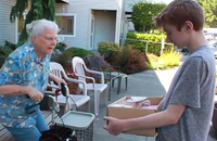 #111 (Video) There is a retirement home in Baltimore, MD called Rolland Park Place. My grandmother lives there. Bring flowers, chocolate or funny homemade or store-bought cards for some of the residents. Since this is a bit nepotistic, if Rolland Park Place is out-of-the-way for you, do the same at another retirement home. You must interact with the residents.