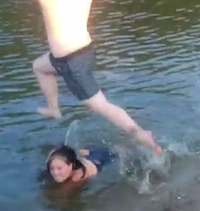 #119 (Video) ''Jump the shark''. You will be penalized if you are bitten or eaten by a shark, so plan accordingly. (Liberal interpretations of this item are encouraged.)