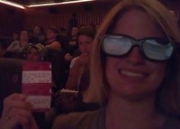 #121 Challenge a movie theater employee: If you beat them in an arm-wrestling competition, they have to give you a free ticket. If they beat you, you’ll buy one. Either way, you get to see a movie. The images should be of you arm-wrestling across the counter and then you enjoying your movie.