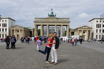 Traveling in Germany after the wedding.