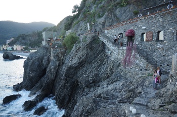 Exploring along the coast.