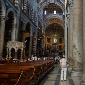 Beautiful marble and rich paintings--this was how I expected the cathedral in Florence to look!