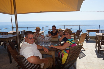 Ready for our wine tasting!