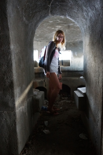 Inside the bunker. Cozy.