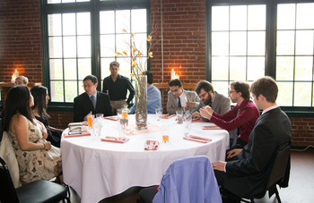 Chillin before the ceremony starts.