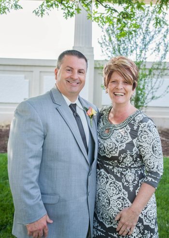 Bill and Melissa. Looking good in that tux Dad!
