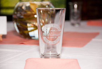 Explored my creative side designing a logo for glasses. Seemed like the perfect guest gift for a wedding at a brewery.