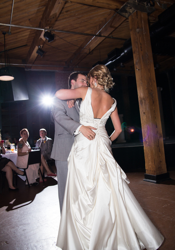 Stefan and Cassi dance their first dance.